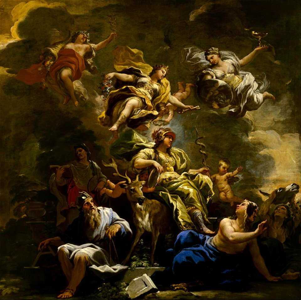 Luca Giordano - Allegory of Prudence - Google Art Project