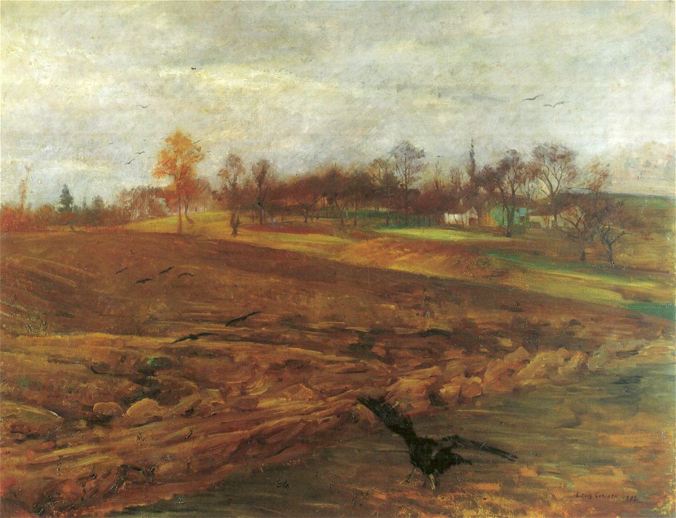 Lovis Corinth Große Rabenlandschaft 1893
