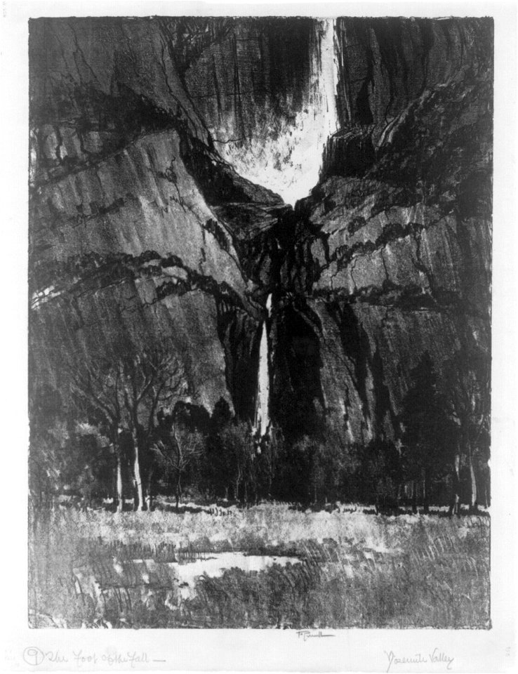 Lower Falls, Yosemite. 1912 LCCN2003665390