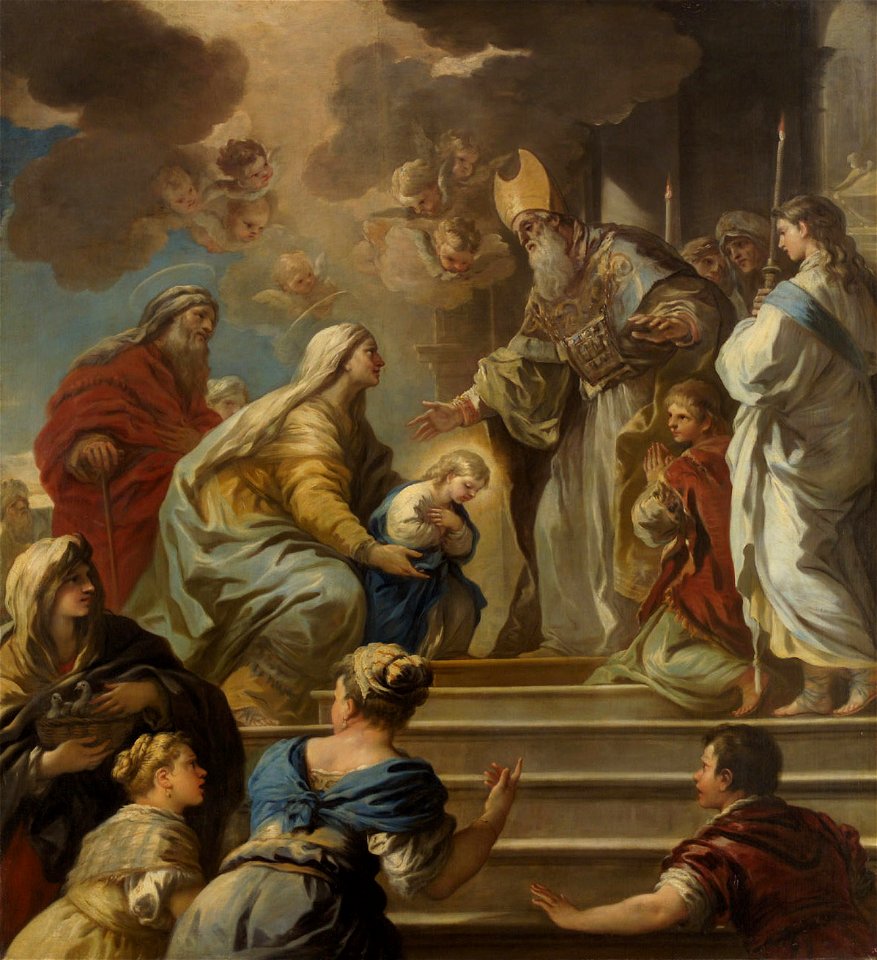 Luca Giordano - Tempelgang Mariae - GG 1600 - Kunsthistorisches Museum