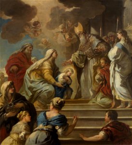 Luca Giordano - Tempelgang Mariae - GG 1600 - Kunsthistorisches Museum