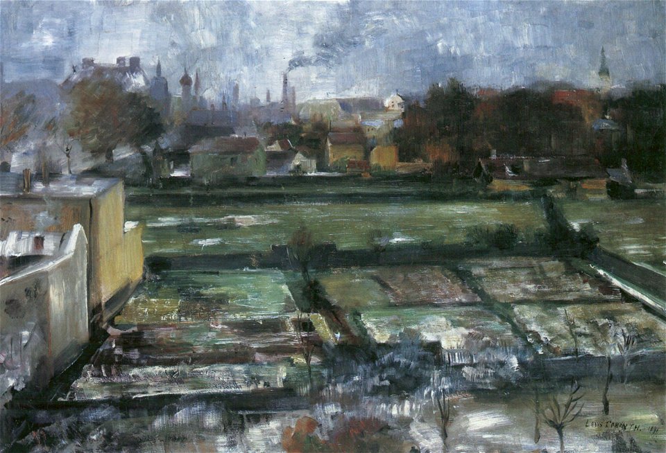 Lovis Corinth Blick aus dem Atelier 1891