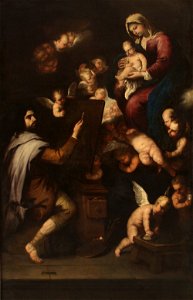 Luca Giordano - San Lucas pintando a la Virgen