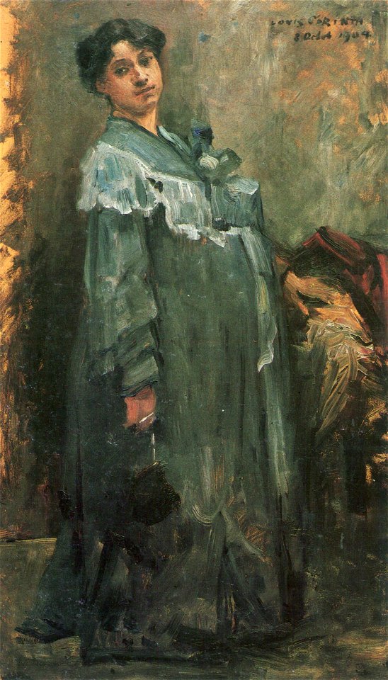 Lovis Corinth Im Seidenmantel 1904