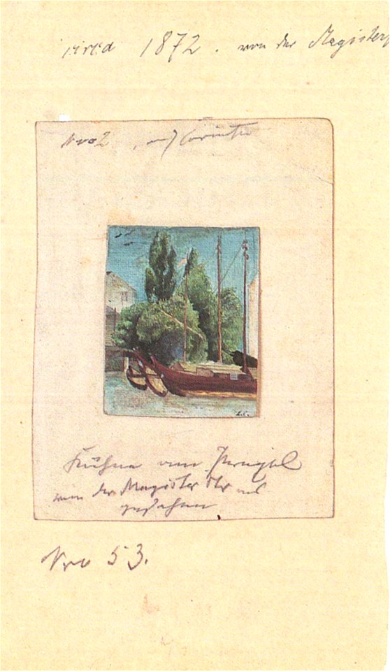 Lovis Corinth Kähne am Pregel 1872