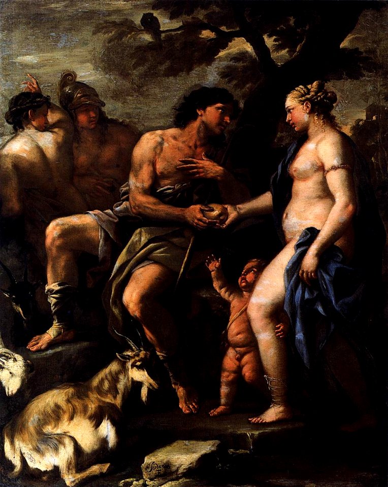 Luca Giordano - The Judgement of Paris, 1670