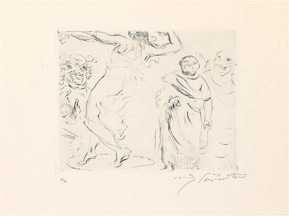 Lovis Corinth Gastmahl des Trimalchio 11