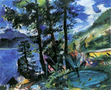 Lovis Corinth Walchensee mit Lärche 1923