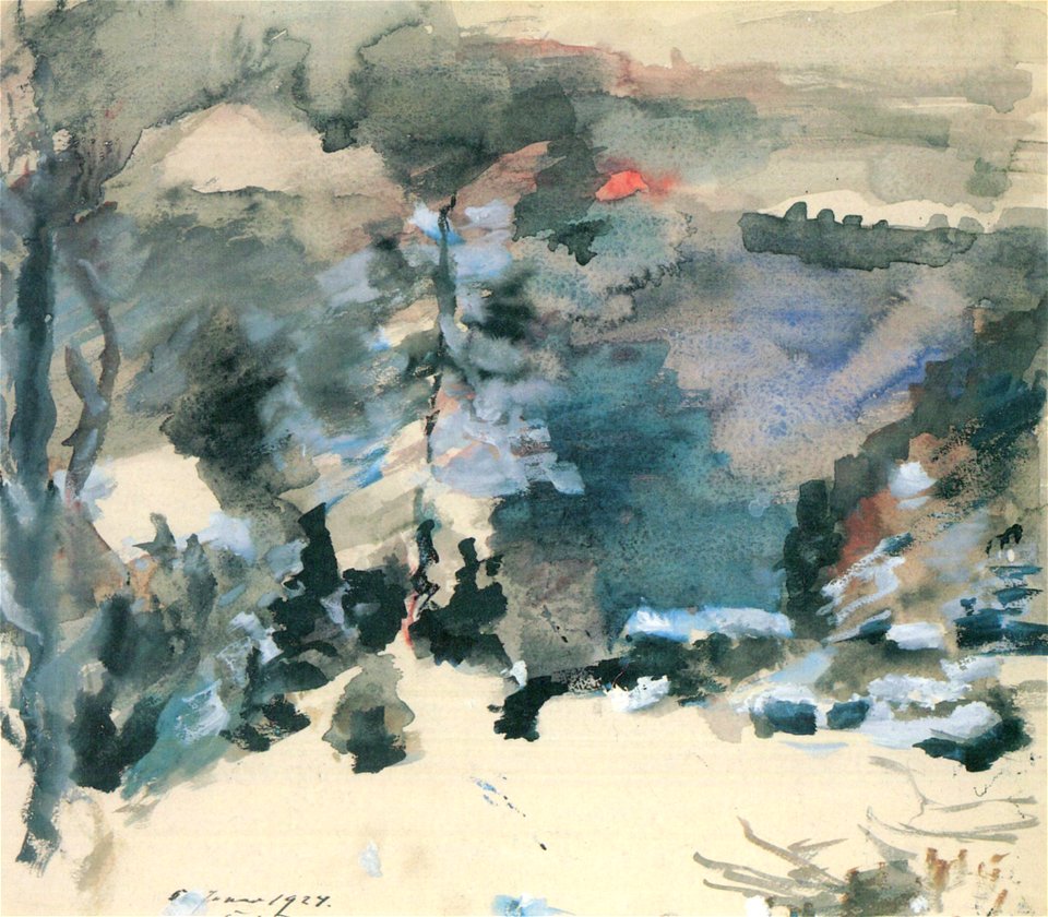 Lovis Corinth Walchensee im Winter 1924