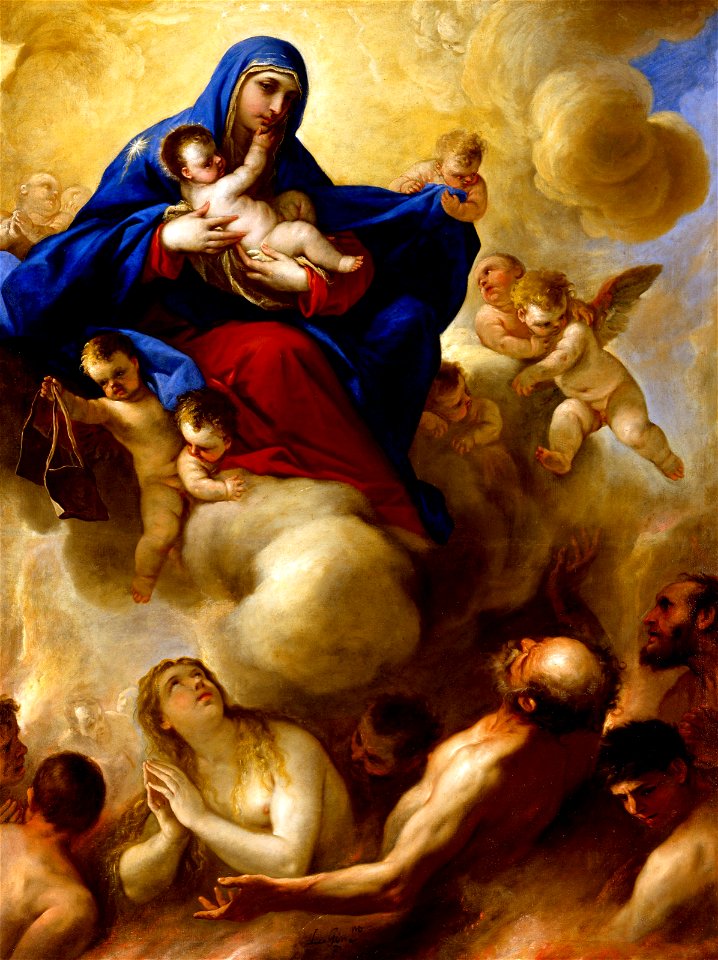 Luca Giordano - Madonna and Child with Souls in Purgatory - BF.2004.1 - Museum of Fine Arts