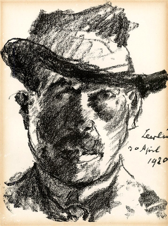 Lovis Corinth Selbstbildnis im Schlapphut 1920