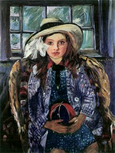 Lovis Corinth Wilhelmine mit Ball 1915