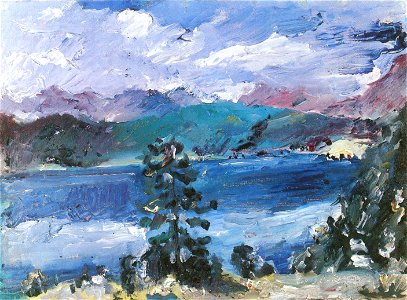 Lovis Corinth Walchensee mit Lärche 1921
