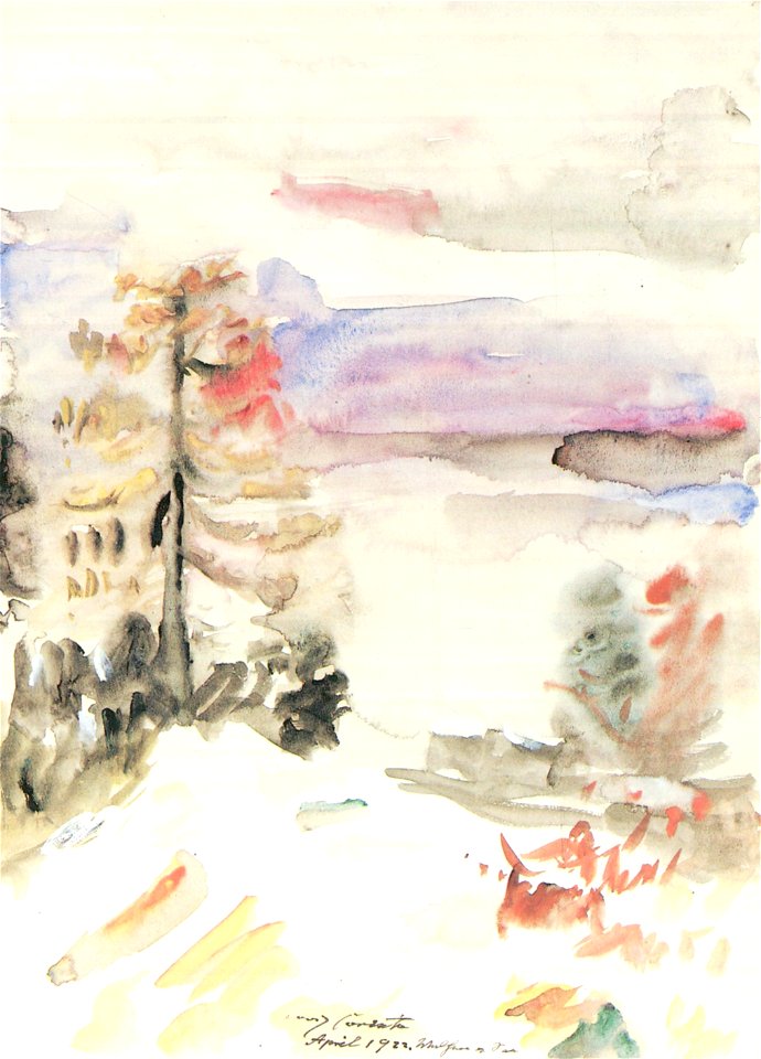 Lovis Corinth Walchensee im Frühling 1921