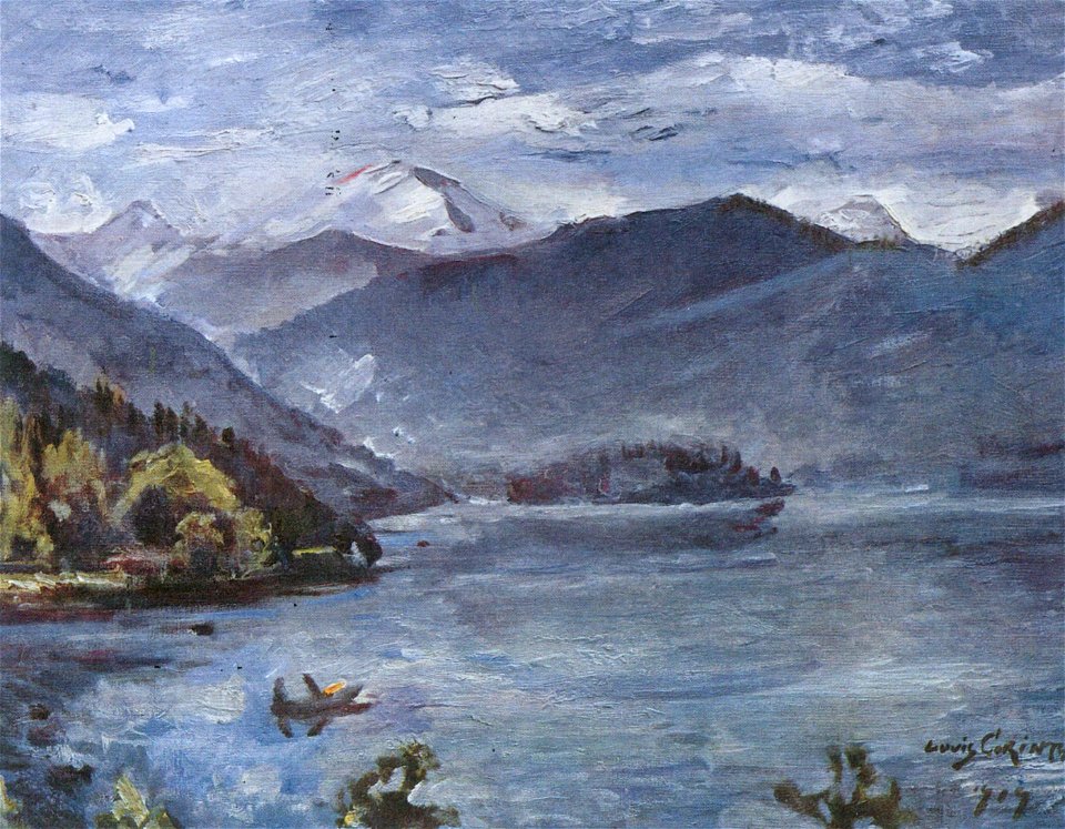 Lovis Corinth Walchensee, blaue Landschaft 1919