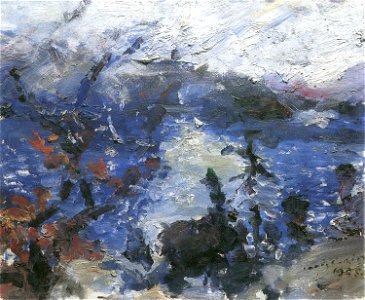 Lovis Corinth Walchensee Berge in Wolken 1925