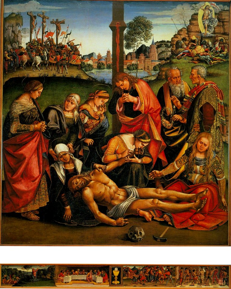 Luca signorelli, compianto, cortona, e predella