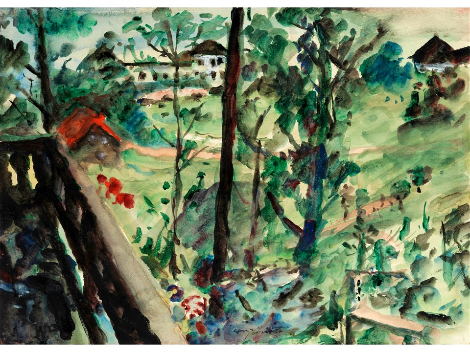 Lovis Corinth Walchensee Aquarell