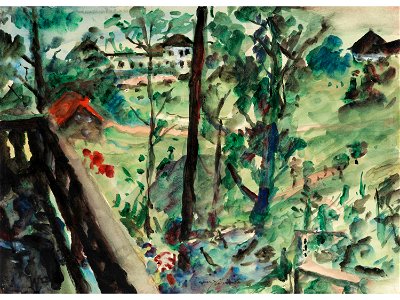 Lovis Corinth Walchensee Aquarell