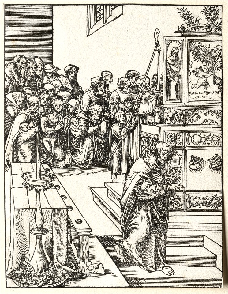 Lucas Cranach (German, 1472-1553) - Martyrdom of St. John - 1923.526.10 - Cleveland Museum of Art