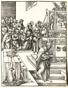 Lucas Cranach (German, 1472-1553) - Martyrdom of St. John - 1923.526.10 - Cleveland Museum of Art