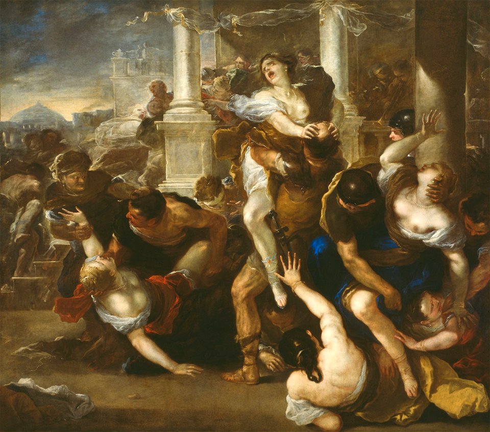 Luca Giordano - The Abduction of the Sabine Women - 1991.295 - Art Institute of Chicago