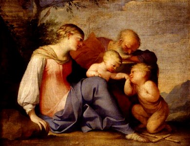 Lubin Baugin (c.1610-1612-1663) - The Holy Family with the Infant Saint John the Baptist - 872093 - National Trust