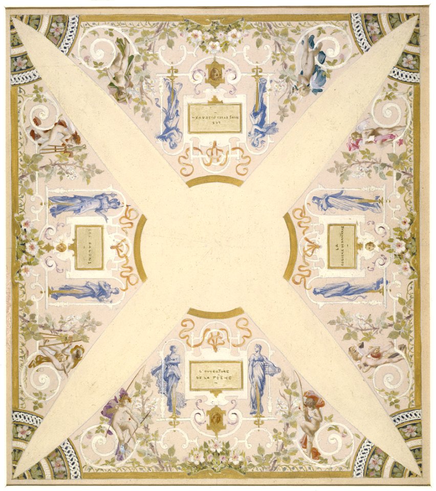 Luc-Olivier Merson - Esquisse pour l'escalier des fêtes de l'Hôtel de Ville de Paris , Mai - PPP4160 - Musée des Beaux-Arts de la ville de Paris
