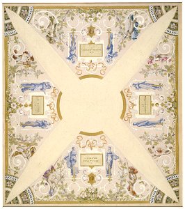 Luc-Olivier Merson - Esquisse pour l'escalier des fêtes de l'Hôtel de Ville de Paris , Mai - PPP4160 - Musée des Beaux-Arts de la ville de Paris