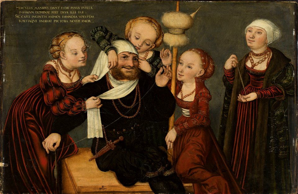Lucas Cranach - Hercules at Omphale’s house - M.Ob.2536 - National Museum in Warsaw