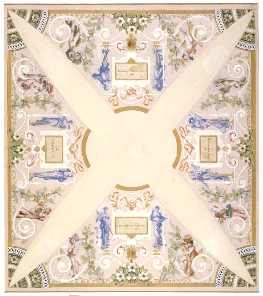 Luc-Olivier Merson - Esquisse pour l'escalier des Fêtes de l'Hôtel de Ville de Paris , Septembre - PPP4164 - Musée des Beaux-Arts de la ville de Paris
