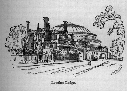 Lowther Lodge - Walks in London, Augustus Hare, 1878. Free illustration for personal and commercial use.