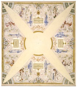 Luc-Olivier Merson - Esquisse pour l'escalier des fêtes de l'Hôtel de Ville de Paris , Mars - PPP4158 - Musée des Beaux-Arts de la ville de Paris