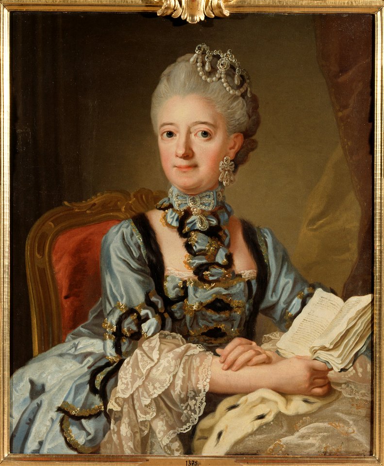 Lovisa Ulrika, 1720-1782, prinsessa av Preussen, drottning av Sverige (Lorens Pasch d.y.) - Nationalmuseum - 16044