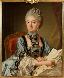 Lovisa Ulrika, 1720-1782, prinsessa av Preussen, drottning av Sverige (Lorens Pasch d.y.) - Nationalmuseum - 16044. Free illustration for personal and commercial use.