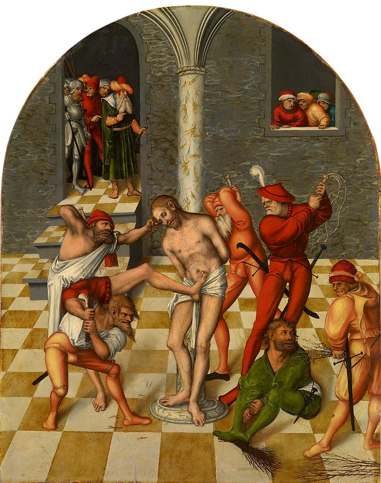 Lucas Cranach d. Ä., , Kunsthistorisches Museum Wien, Gemäldegalerie - Geisselung Christi - GG 6354 - Kunsthistorisches Museum