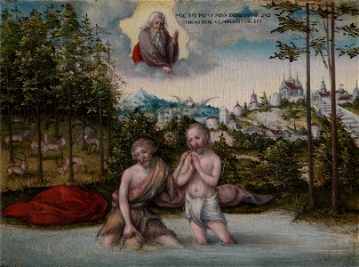 Lucas Cranach - The Baptism of Christ - 1953.143 - Cleveland Museum of Art
