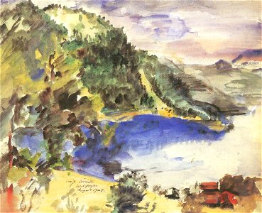 Lovis Corinth Walchenseelandschaft 1924