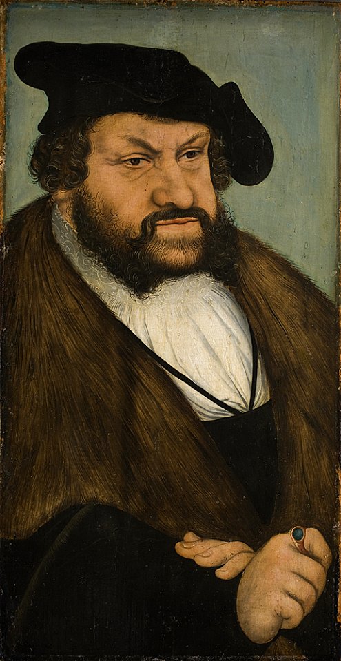 Lucas Cranach d.Æ. - Portrait of the Elector John the Steadfast of Saxony (1468-1532) - KMSsp729 - Statens Museum for Kunst