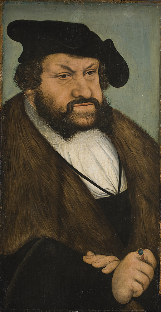 Lucas Cranach d.Æ. - Portrait of the Elector John the Steadfast of Saxony (1468-1532) - KMSsp729 - Statens Museum for Kunst