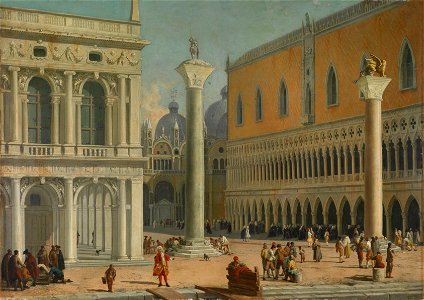 Luca Carlevarijs Piazzetta San Marco