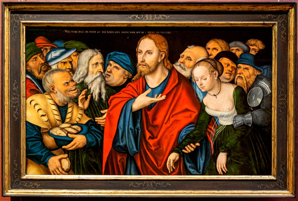 Lucas Cranach der Ältere - Jesus und die Ehebrecherin (NM 253 Nationalmuseum Stockholm) DSC6844