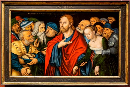Lucas Cranach der Ältere - Jesus und die Ehebrecherin (NM 253 Nationalmuseum Stockholm) DSC6844