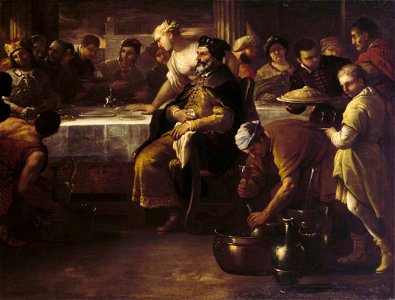 Luca Giordano (1634-1705) - The Parable of the Prodigal Son, The Fatted Calf - 138258.2 - National Trust