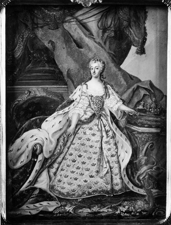 Lovisa Ulrika, 1720-1782, drottning av Sverige, prinsessa av Preussen (Niclas Lafrensen d.ä.) - Nationalmuseum - 16137