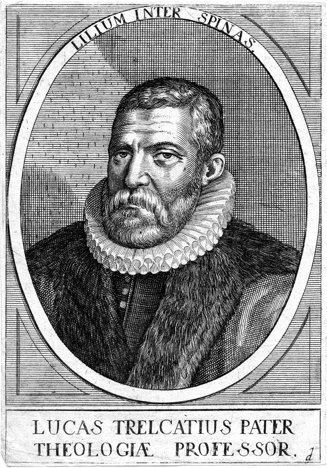 Lucas Trelcatius père (gauche)