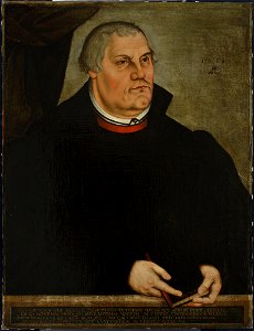 Lucas Cranach - Portrait of Martin Luther - M.Ob.1757 - National Museum in Warsaw