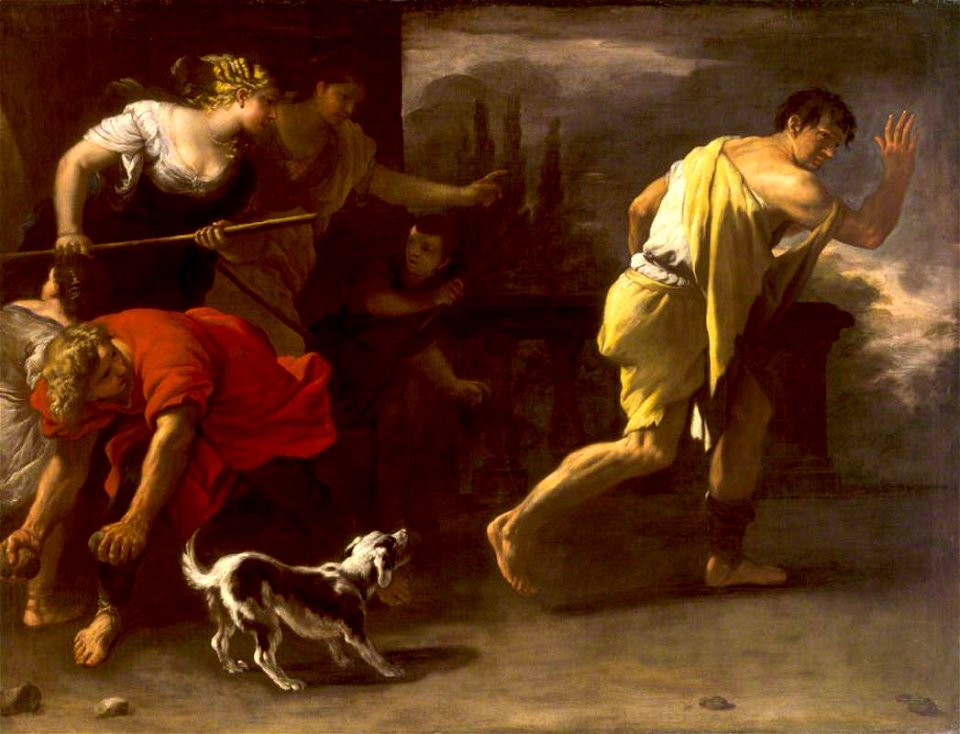 Luca Giordano (1634-1705) - The Parable of the Prodigal Son, Driven out by His Former Companions - 138258.3 - National Trust
