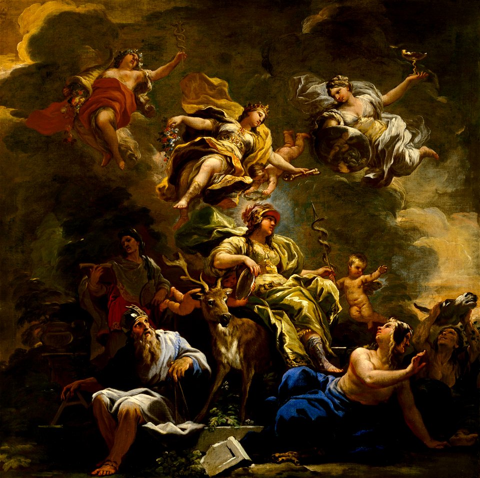 Luca Giordano - Allegory of Prudence - 75.33 - Museum of Fine Arts