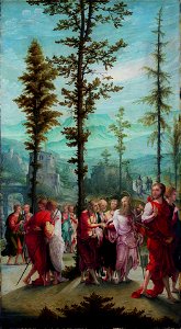 Lower Rhenish pupil of Wolf Huber - Christ Bids Farewell to the Apostles - Google Art Project